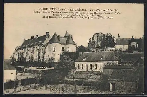 AK Lucheux, Le Château, Vue d`ensemble
