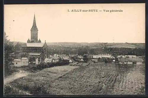 AK Ailly-sur-Noye, Vue générale