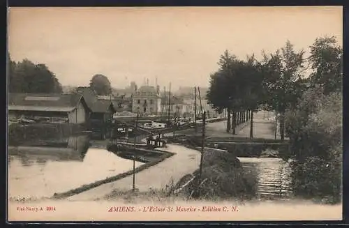 AK Amiens, L`Écluse St Maurice