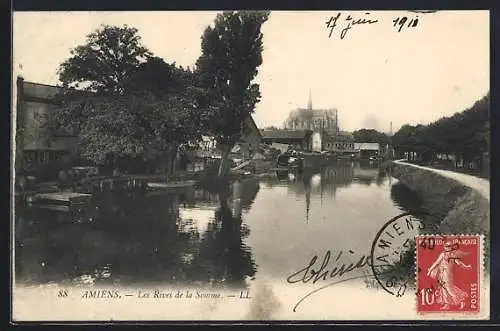 AK Amiens, Les Rives de la Somme