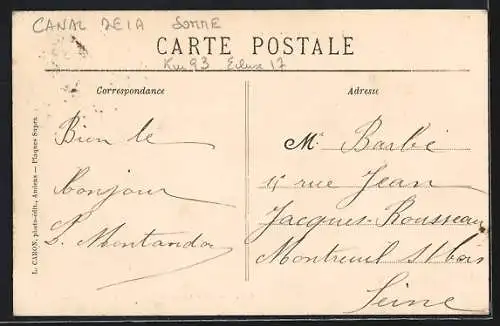 AK Amiens, Vue prise de l`Usine à Gaz