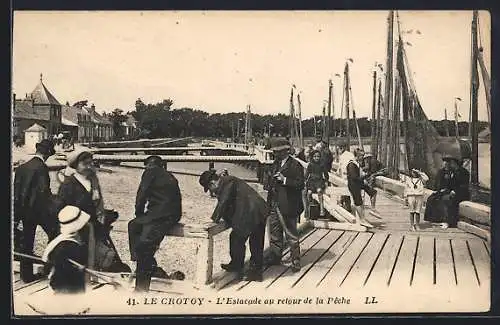 AK Le Crotoy, L`Estacade au retour de la Pêche