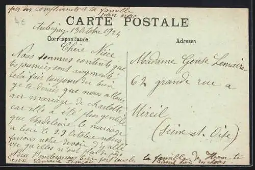 AK Ham, Le Château détruit par les Allemands