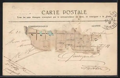 AK Lucheux, Chapelle St-Léger et ruines de l`hospice des Carmes bâties vers 1600