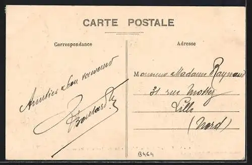AK Ault, La Plage et les Falaises prises du Chemin des Douaniers
