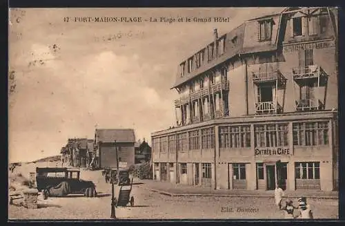 AK Fort-Mahon-Plage, La Plage et le Grand Hôtel