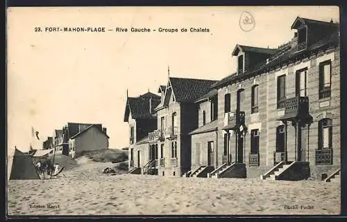 AK Fort-Mahon-Plage, Rive Gauche, Groupe de Chalets
