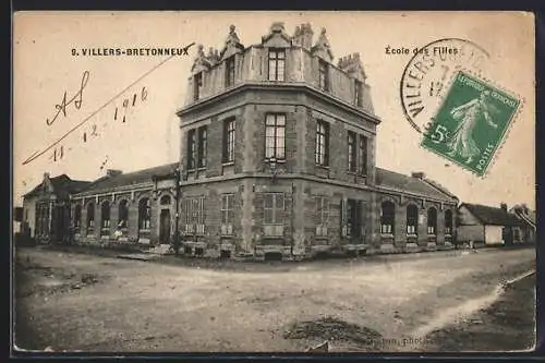 AK Villers-Bretonneux, École des Filles