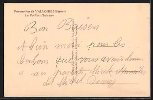 AK Valloires, Le Pavillon d`Isolement du Préventorium