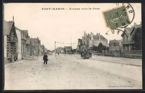 AK Fort-Mahon, Avenue vers la Gare