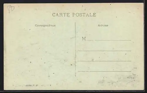 AK Grivesnes, La Place et la Rue du Château en septembre 1919