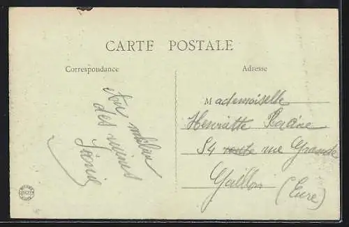 AK Lihons, Ferme de grand Manoir pendant la Grande Guerre