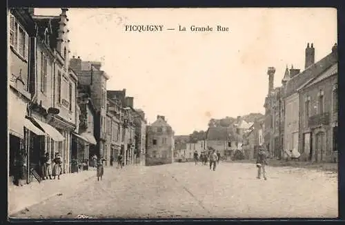 AK Picquigny, La Grande Rue