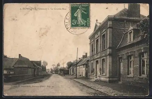 AK Hombleux, La Grande Rue