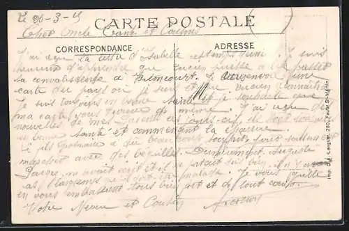 AK Érches, Une grange endommagée pendant la guerre 1914-1915
