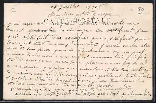 AK Davenescourt, Rue St-Martin mit Épicerie und Personen vor dem Laden