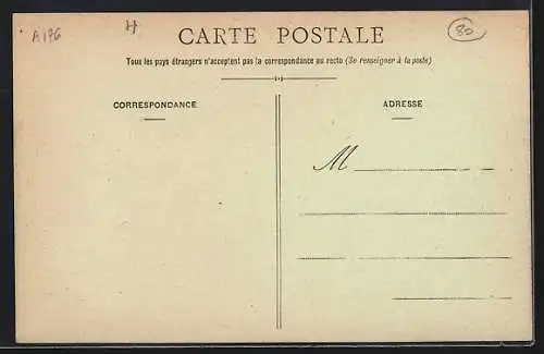 AK Gruny, La rue de l`Église et les Écoles provisoires