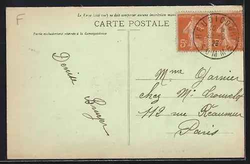 AK Heudicourt, Un coin de la Place