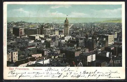 AK San Francisco, CA, Panoramic view of the city