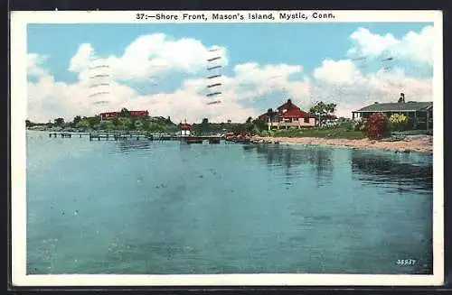 AK Mystic, CT, Shore Front, Mason`s Island