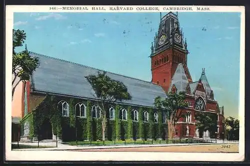 AK Cambridge, MA, Memorial Hall, Harvard College
