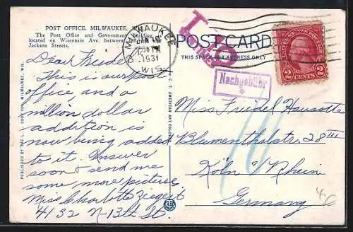 AK Milwaukee, Post Office