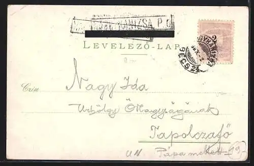Lithographie Nagy-Kanizsá, Hauptgasse, Malzfabrik und Bierbrauerei, Eötvös-Platz und Hauptplatz