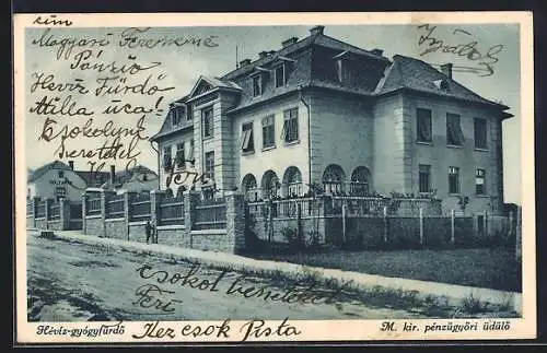 AK Héviz-gyógyfürdö, M. kir. pénzügyöri üdülö