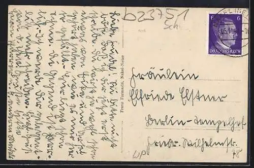 AK Nakel /Netze, Partie in der Wilhelmstrasse