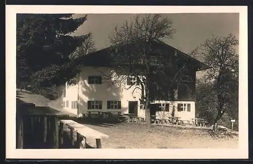 AK Bad Kohlgrub, Gasthof Faller-Alm im Sonnenschein