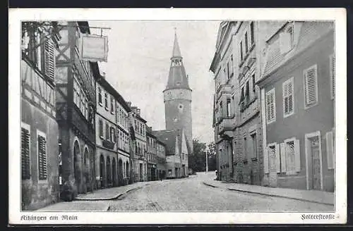 AK Kitzingen am Main, Partie in der Falterstrasse