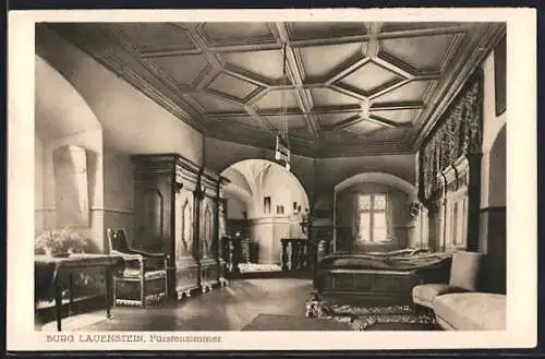 AK Lauenstein / Ludwigsstadt, Fürstenzimmer in der Burg
