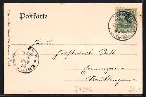 AK Rappenau, Gasthaus zum Deutschen KaiserSophie-Louisenbad, Kindersoolbad Siloa, Saline