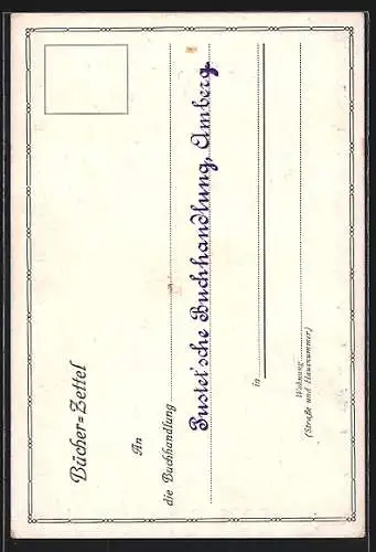 AK Der Unterzeichnete bestellt Welhagen & Klasings Monatshefte