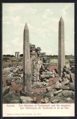 AK Karnak, The Obeliske of Touthmosis and his daughter