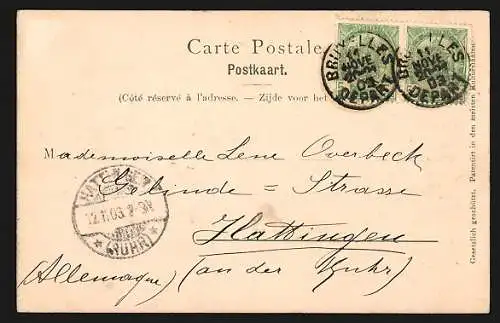 AK Brüssel / Bruxelles, Port de Hal