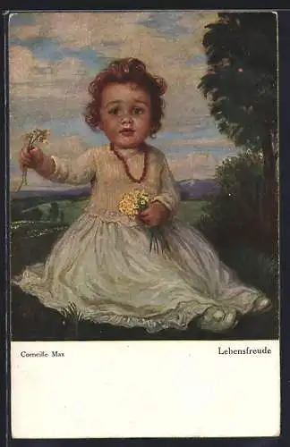 Künstler-AK Corneille Max: Lebensfreude eine kleinen Mädchens