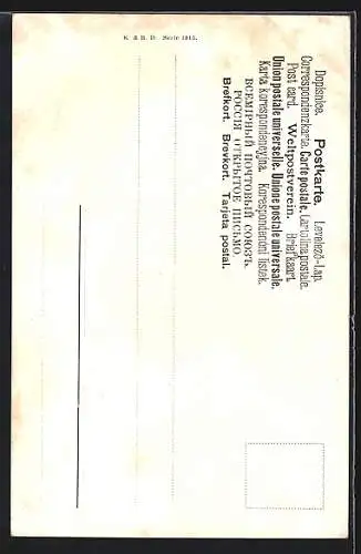 Künstler-AK M.Müller jun.: Rehe & Hirsche bei der Flucht