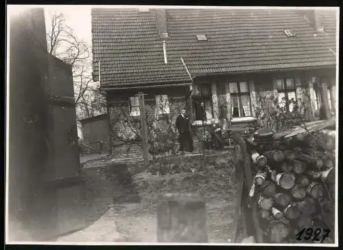 Fotografie unbekannter Fotograf, Ansicht Berlin-Haselhorst, Haus der Familie Erich Beschkes in Haselhorst, 1927