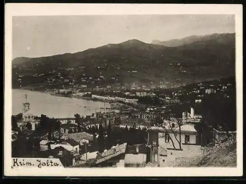 Fotografie unbekannter Fotograf, Ansicht Jalta, Blick nach der Stadt auf der Krim