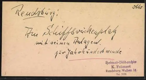 Fotografie unbekannter Fotograf, Ansicht Rendsburg, Blick auf den Schiffbrückenplatz mit Geschäften