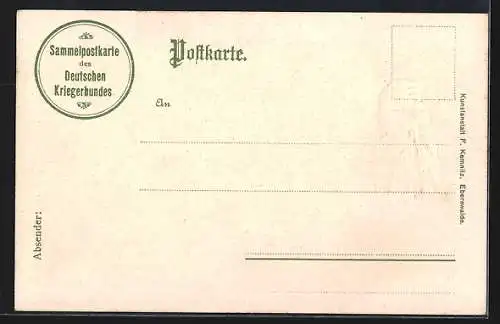 Lithographie Römhild, Kaiserin Auguste Victoria, Waisenhäuser Deutscher Kriegerbund, Römhild, Osnabrück, Canth, Wittlich