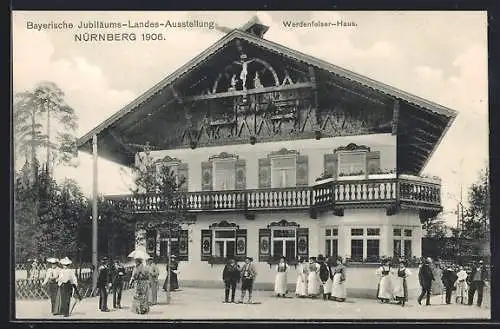 AK Nünberg, Bayrischen Jubiläums-Landes-Ausstellung 1906, Werdenfelser-Haus