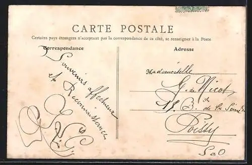 AK Poissy, Pont du Chemin de Fer, Rue de Paris