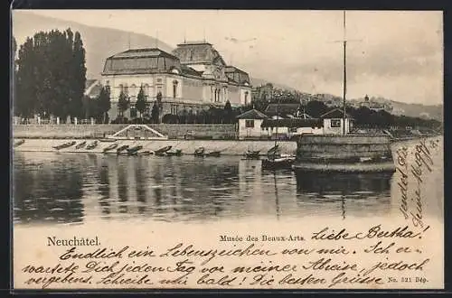 AK Neuchatel, Musée des Beaux-Arts