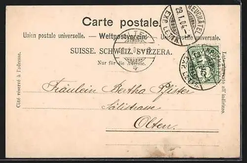 AK Neuchatel, Musée des Beaux-Arts