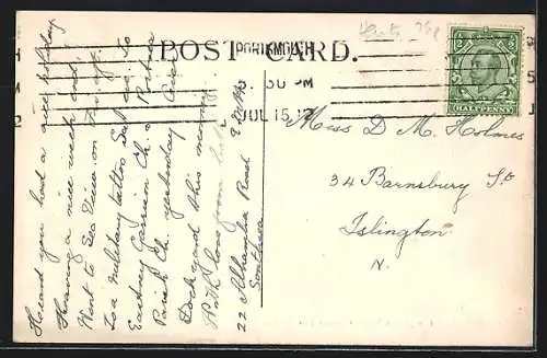 AK Southsea, Rough Sea at Clarence Pier