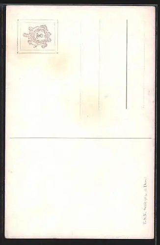 AK Zwei Papageien auf einem Ast