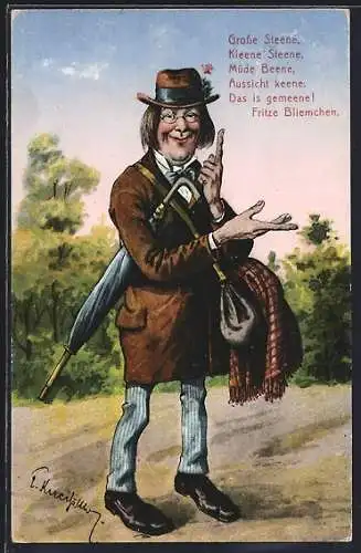 AK Aussage von Fritz Bliemchen, Scherz