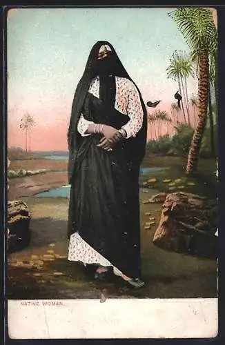 AK Native Woman, arabische Frau